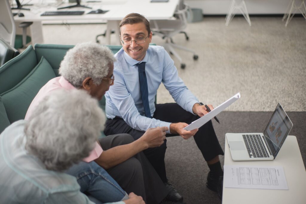 Illustration of a satisfied customer reviewing car insurance options — compare car insurance quotes Nevada