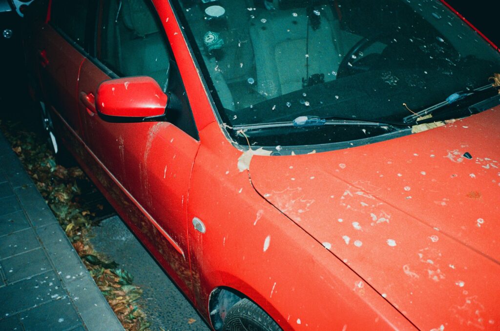 An image of a car damaged by hail in Nevada showing the impact of weather-related claims. — Nevada weather car insurance…