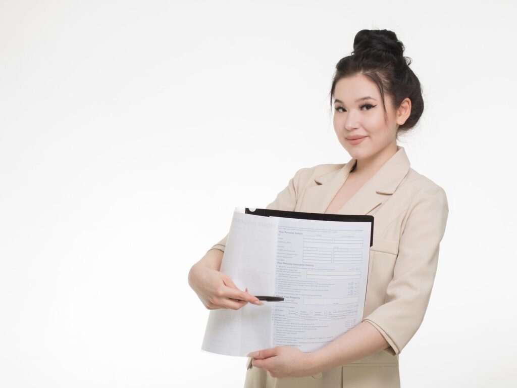An image showing a person gathering necessary documents for filing a claim in the Nevada car insurance claim process.