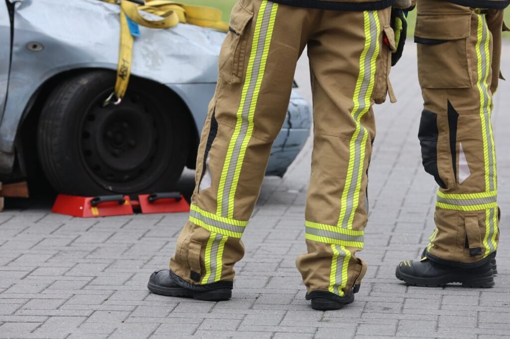 Image of a car accident scene with emergency responders attending to the situation. — car accident insurance Nevada