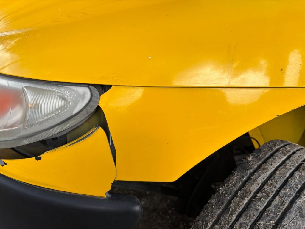 A close-up of a damaged vehicle to illustrate accident documentation. — after car accident Nevada insurance
